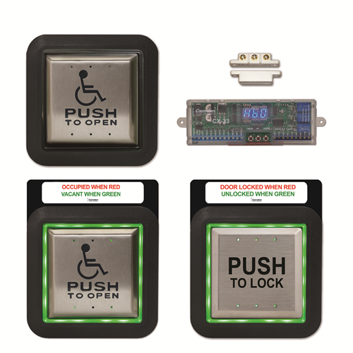 Push buttons for accessible entrances for AODA
